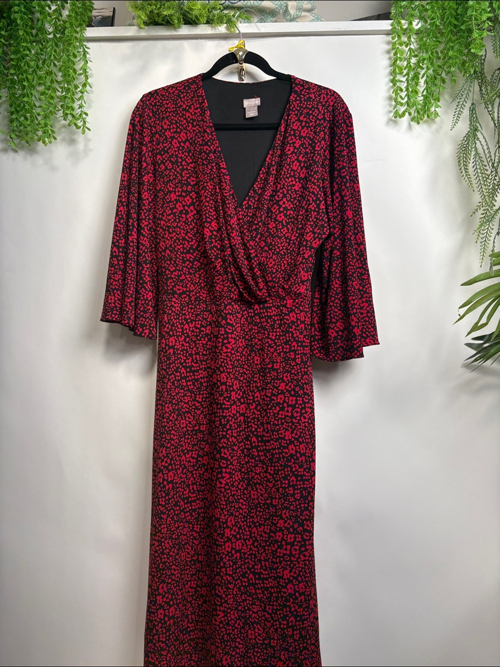 Chico's Red Cowl Neck Bodycon Dress for Cocktail